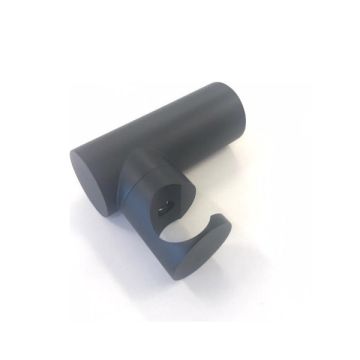 Kantelbare handdouchehouder Nero rond mat zwart