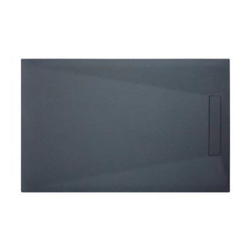 Composiet douchebak One Eco 100x140 cm granito antraciet