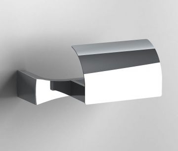 Design toiletrolhouder S7 chroom met vaste klep