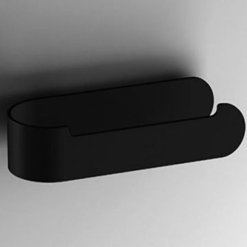 Toiletrolhouder S5 mat zwart