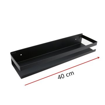 Shelf / Planchet Rack mat zwart 40cm