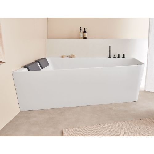 Acryl hoekbad Trento Angolo 178x130cm glanzend wit Links