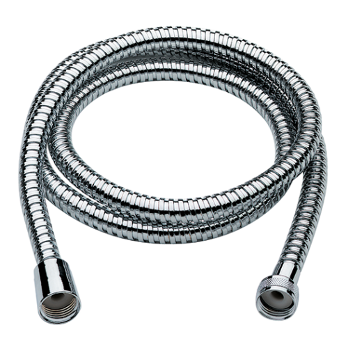 Dubbel gewikkelde metalen doucheslang chroom 150 cm 