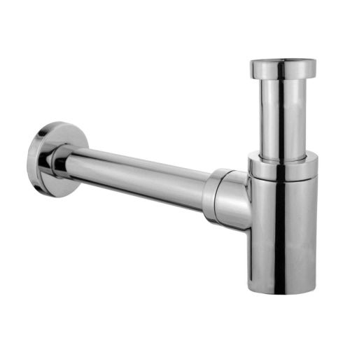 Design sifon Evolution 1¼" chroom met muurbuis