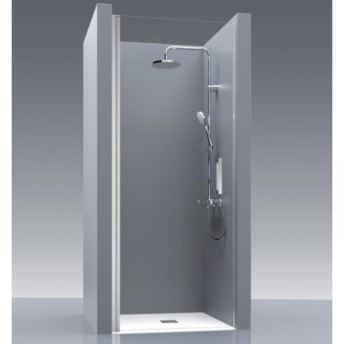 Draaideur Padel 70cm Transparantglas Chroom