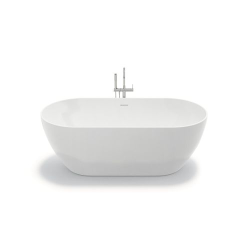 Vrijstaand acryl ligbad Nukuru 170x80cm glanzend wit