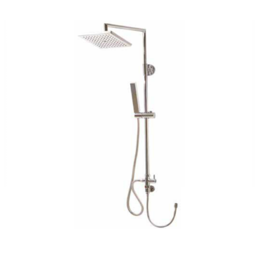 Regendoucheset Vegas Chroom met aansluiting voor bestaande douchekraan