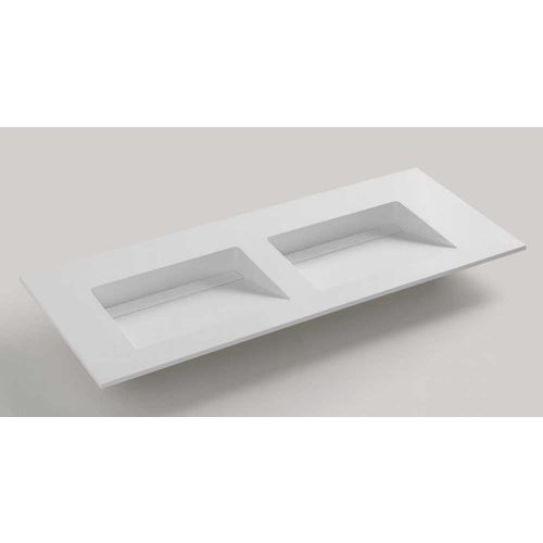 Composiet dubbele wastafel op maat - Cosmo - tot 51cm diep