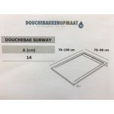 Composiet Douchebak Subway Eco 90x140cm Egaal Wit Ral9003