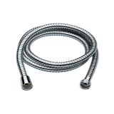 Dubbel gewikkelde metalen doucheslang 170 cm chroom