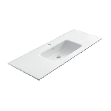 Keramische wastafel Milan wit glans - diepte 46cm