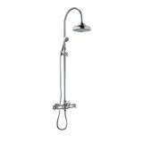 Retro regendoucheset 1866 chroom met thermostaatkraan