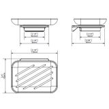 Zeephouder Cube chroom