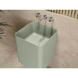 Solid Surface wastafel Aris 42x42x50cm (lxdxh)