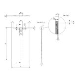 Composiet douchebak Pure 90x140 Granito Cementgrijs RAL7037