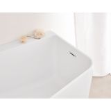Acryl hoekbad Trento Angolo 178x130cm glanzend wit Rechts