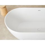 Vrijstaand acryl ligbad Trento 170x80cm glanzend wit