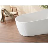 Vrijstaand acryl ligbad Dalia 180x80cm glanzend wit