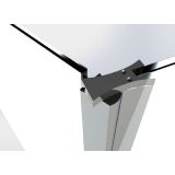 Douchewand Walk In met draaibaar deel - 8mm