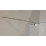 Vaste douchewand Walk In 89x220cm Transparantglas Chroom