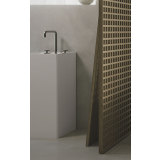 Vrijstaand Solid Surface wastafel Ember 40x40x85cm (lxdxh) - met kraangat