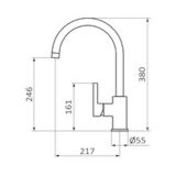 Keukenkraan Eternal chroom