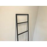 Vrijstaande handdoek ladder Eternal 45x150cm mat zwart