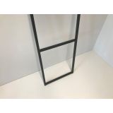 Vrijstaande handdoek ladder Eternal 45x150cm mat zwart