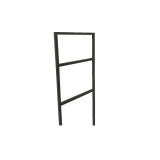 Badmeubelset 3-delig Eternal 90cm eiken - mat zwart met solid surface wastafel en handdoekrek