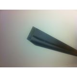 Vaste zijwand Luna met hoekprofiel - 10mm