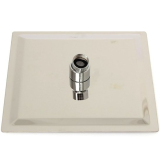 Hoofddouche 30x30cm gepolijst RVS inclusief plafondaansluiting