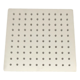 Hoofddouche 25x25cm gepolijst RVS inclusief plafondaansluiting