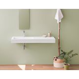 Composiet wastafel New York 120cm wit