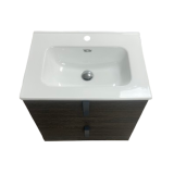 Badmeubel Evolve 60cm noten met keramische wastafel