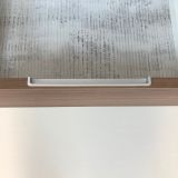 Badmeubel Nogal 60cm, noten 'look' met keramische wastafel