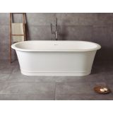 Vrijstaand Solid Surface ligbad Classic 180x88cm mat wit