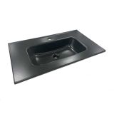 Keramische wastafel Casablanca 81x46cm Mat Zwart