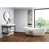 Vrijstaand Solid Surface ligbad Aran 180x85cm mat wit