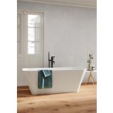 Vrijstaand Solid Surface ligbad Heron 165x70cm mat wit 