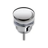 Design sifon Evolution 1¼" chroom met muurbuis inclusief luxe click waste afvoerplug Clic-Clac 1¼" chroom