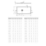 Composiet Light douchebak Chicago met rand