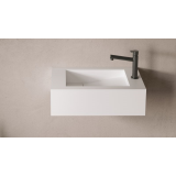 Solid Surface Wastafel Umbriel 50x31cm mat wit