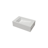 Solid Surface Wastafel Umbriel 50x31cm mat wit