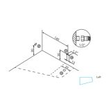 Acryl hoekbad Trento Angolo 178x130cm glanzend wit Links