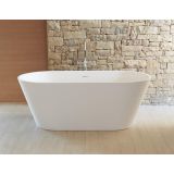 Vrijstaand Solid Surface ligbad Modern 170x80cm mat wit