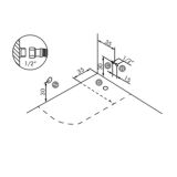 Acryl Hoekbad Torino Angolo 170x70cm glanzend wit rechts