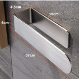 Handdoekhouder Slim 37cm RVS