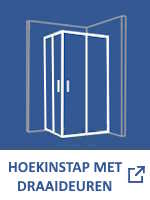 Hoekinstap met draaideuren