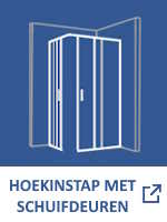 Hoekinstap met schuifdeuren